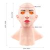 Maedack 3D Realistic Female Latex Head Cover - Halloween Cosplay Drag Queen Fancy Dress Headgear, Funny Party Props view 3