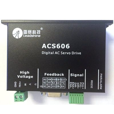 Davitu Motor Driver - Original Leadshine DC servo driver ACS606 work at 24-60VDC 3-phase servo drivers can push 50W-200W BLM servo motor - (Voltage: ACS606)