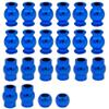 22 Pcs Aluminum Tie Rods Pivot Ball Shock Pivot Ball Steering Pivot Ball Upgrade Parts for 1/10 Arrma Senton Granite Typhon 4X4 3S&550/Big Rock Vorteks 4X4 3S Replace Model AR330515 (Blue) view 1