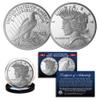 100th Anniversary of The First Peace Silver Dollar 1 OZ 39mm Tribute Coin Medallion Double Dated with Certificate view 1
