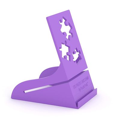 Puzzle Peak All-in-One Jigsaw Puzzle Box Stand and Puzzle Poster Holder Accessory for All Puzzlers - Purple