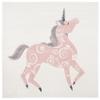 SAFAVIEH Carousel Kids Collection Area Rug - 3' Square, Ivory & Pink, Non-Shedding & Easy Care, Ideal for High Traffic Areas for Boys & Girls in Playroom, Nursery, Bedroom (CRK163A) view 2
