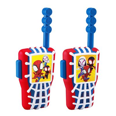 eKids Spidey and His Amazing Friends Walkie Talkies for Kids, Static Free and Extended Range, Indoor and Outdoor Toys (Spidey)