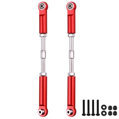 Aluminum Rear Suspension Links Kit Steering Linkage Turnbuckles and Camber Links for Arrma 1/8 Kraton/Notorious 6S BLX Upgrades Parts (Red)