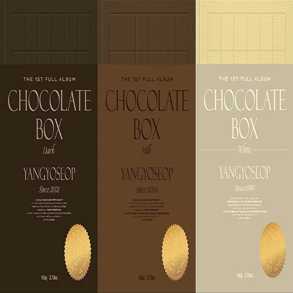 YANG YO SEOP - Chocolate Box [Dark+Milk+White Full Set ver.] (1st Full Album) Album+CultureKorean Gift(Decorative Stickers, Photocards)