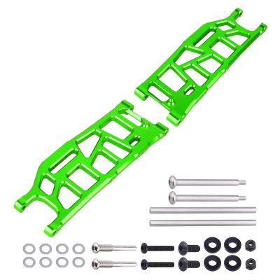 Aluminum Rear Lower Suspension Arms for Arrma 1/8 Kraton/Outcast/Notorious/Talion 6S BLX Upgrades Parts,Replace ARA330654 (Green)