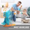 EagleStone Movable Dinosaur Shooting Toys for Boys  Electronic Target Practice with 2 Air Pump Guns, LCD Score Tracker, Sound Effects & 48 Foam Balls, for Kids 5 6 7 8 9 view 3