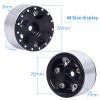 AllinRC Premium 1.0 Beadlock Wheels for RC Crawler Cars 1/24 Scale Axial SCX24 Gladiator Deadbolt Bronco C10 JLU AX24 Upgrade Parts, 4PCS view 2