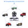 AllinRC Premium 1.0 Beadlock Wheels for RC Crawler Cars 1/24 Scale Axial SCX24 Gladiator Deadbolt Bronco C10 JLU AX24 Upgrade Parts, 4PCS view 3