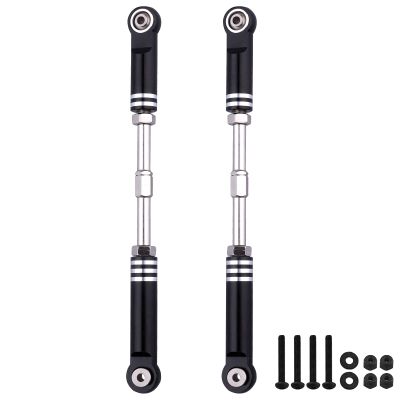 Aluminum Rear Suspension Links Kit Steering Linkage Turnbuckles and Camber Links for Arrma 1/8 Kraton/Notorious 6S BLX Upgrades Parts (Black)