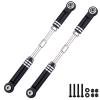 Aluminum Rear Suspension Links Kit Steering Linkage Turnbuckles and Camber Links for Arrma 1/8 Kraton/Notorious 6S BLX Upgrades Parts (Black) view 3