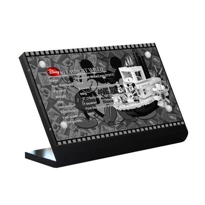 DK DISPLAYKING Acrylic Display Plaque for Steamboat 21317 (Model Set is not Included)