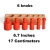 BOHS 6 Pegs Mini Knobbed Cylinder Blocks Montessori + Montessori 1-10 Bead Stair with Holder view 4