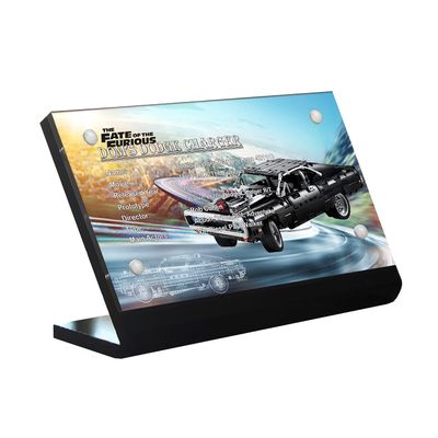 DK DISPLAYKING Acrylic Display Plaque for Dom's Dodge Charger 42111 (Model Set is not Included)
