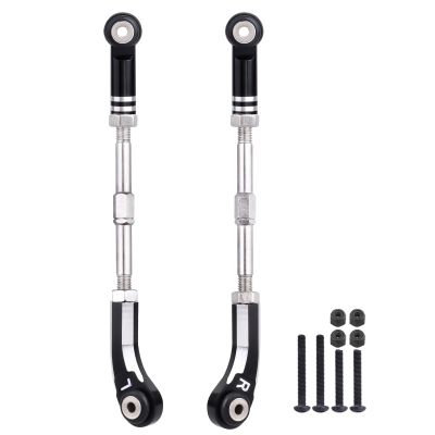 Aluminum Steering Camber Link Set Toe Link Steering Linkage Turnbuckles and Camber Links for Arrma 1/8 Kraton/Notorious 6S BLX Upgrades Parts (Black)