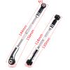 Aluminum Steering Camber Link Set Toe Link Steering Linkage Turnbuckles and Camber Links for Arrma 1/8 Kraton/Notorious 6S BLX Upgrades Parts (Black) view 3