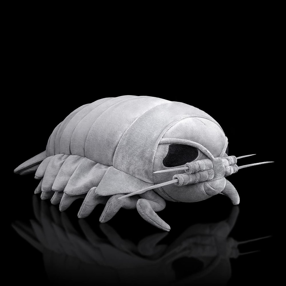 ZHONGXIN MADE Isopod Plush - Lifelike 12 Isopod Stuffed Animal, Realistic Bathynomus Giganteus Arthropod Insect Plushie, Soft Crustaceans Animals Toys Model Dolls Gifts for Kids