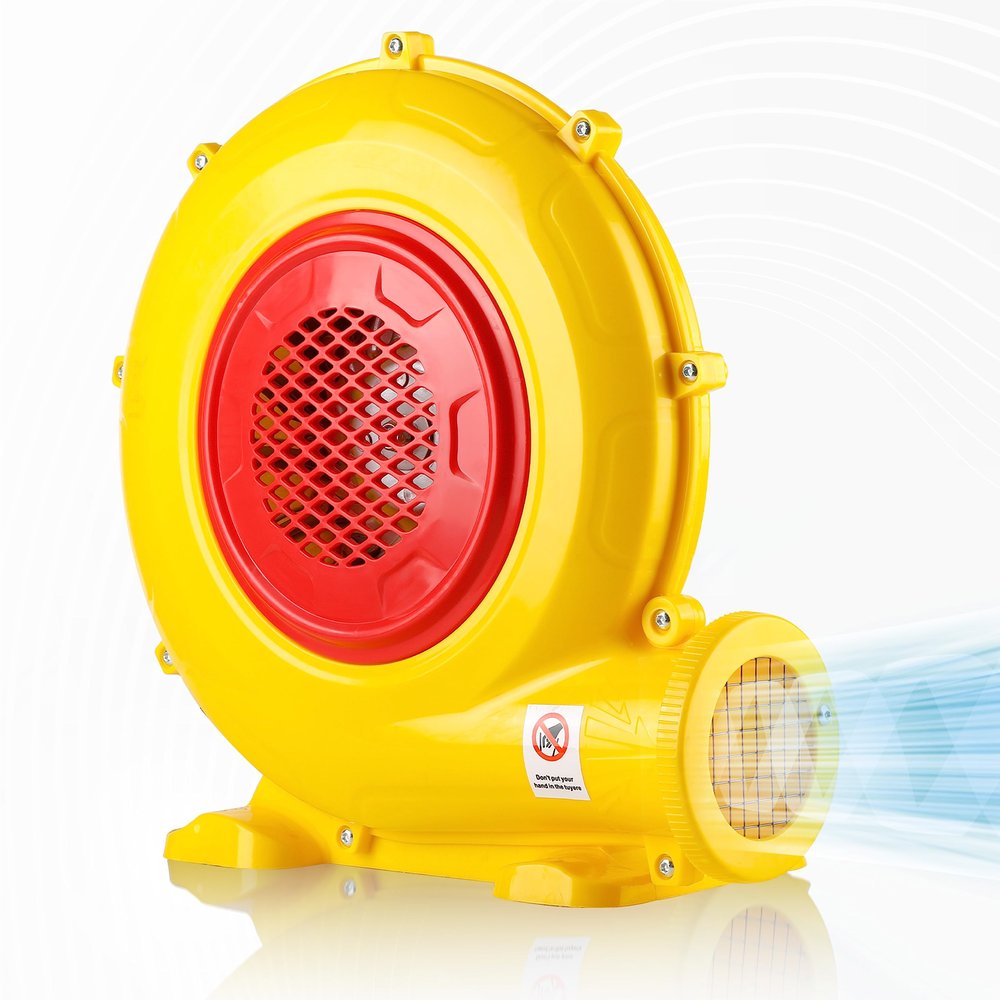 GORILLASPRO Air Blower for Inflatables - 480W, 1000 CFM, Yellow Electric Air Pump Fan, Commercial Blower for Inflatable Paint Booth, Movie Screen, Bouncy Castle, Jumper