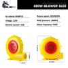 GORILLASPRO Air Blower for Inflatables - 480W, 1000 CFM, Yellow Electric Air Pump Fan, Commercial Blower for Inflatable Paint Booth, Movie Screen, Bouncy Castle, Jumper view 4