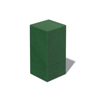 Ultimate Guard RTE Boulder 100+, Deck Case for 100 Double-Sleeved TCG Cards, Green, 97% Renewable, Made in Germany, Secure & Durable Storage