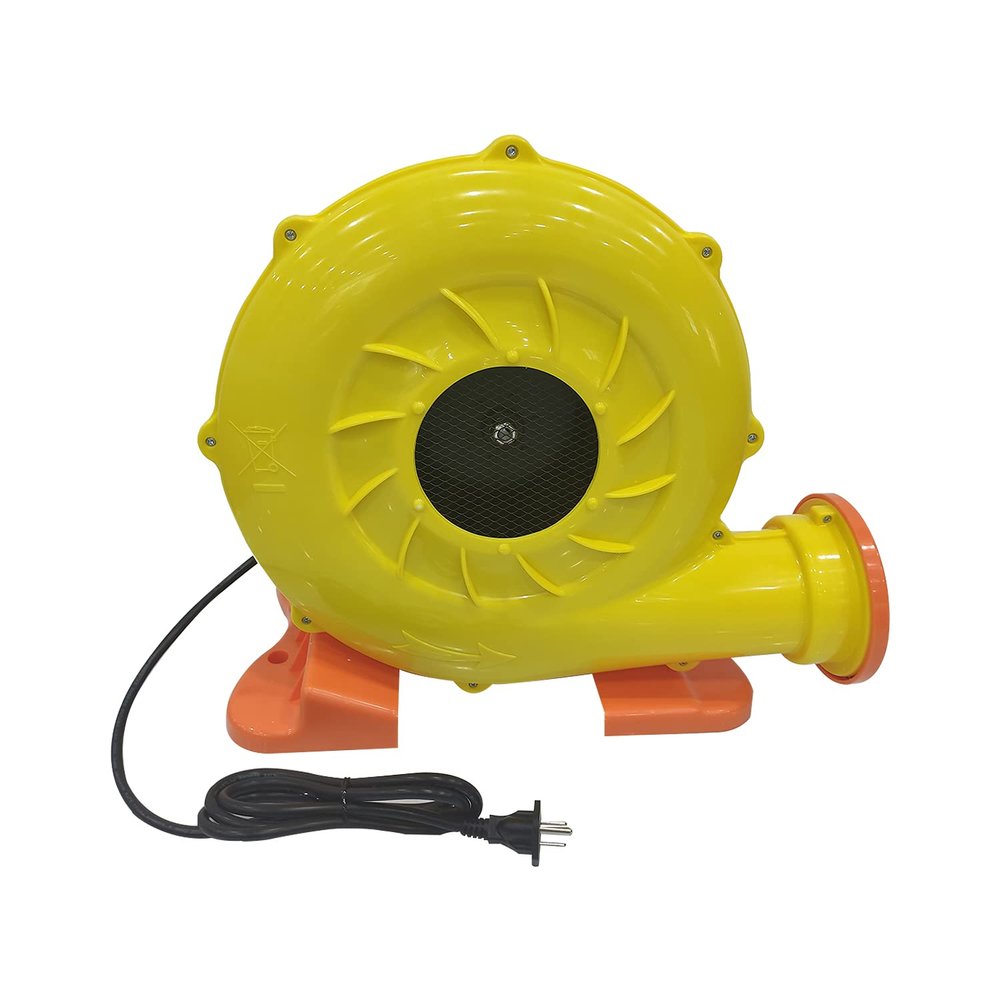 GORILLASPRO Air Blower for Inflatables - 1100 Watt Inflatable Blower for Inflatable Paint Booth, Movie Screen, Bouncy Castle, Jumper - Yellow Electric Air Pump Fan Commercial Blower