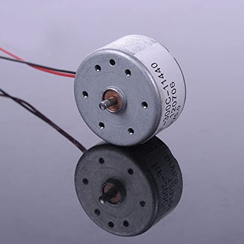 Davitu DC Motor - 10pcs 1.5-9V 300# Solar Motor with Wire Solar Cell Panel Solar Panels DIY Toy Parts Remote Control Car Toy Model Motor Mini Size - (Speed(RPM): 10pcs motors)