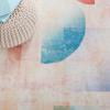 SAFAVIEH Washable Rug Paint Brush Collection - 5'5" x 7'6", Pink & Blue, Slip Resistant & Easy to Clean, Ideal for Living Room, Bedroom, Nursery, Kids Playroom, Dining Space (PTB189U) view 4