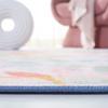 SAFAVIEH Washable Rug Paint Brush Collection - 5'5" x 7'6", Blush Pink & Green, Slip Resistant & Easy to Clean, Ideal for Living Room, Bedroom, Nursery, Kids Playroom, Dining Space (PTB158U) view 4