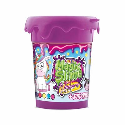 Craze Magic Slime Unicorn Slime for Kids with Unicorn Surprise, 6 Random Colours, 110 ml No Residue