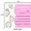 Girl Baking Outfit / Pink Apron/ White Chef Hat/ Certificate (3 Items) -for Real Cooking or Play (Toddler Apron) view 4