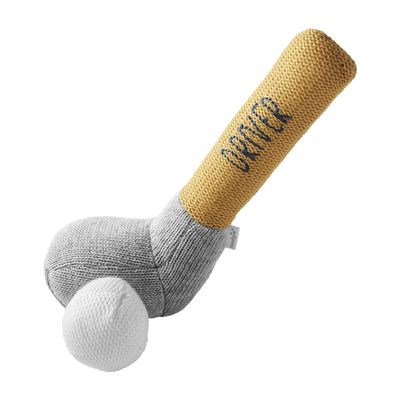 Mud Pie Children's Goft Knit Rattle, Yellow Driver Club