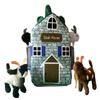Adore 12" Goat Farm House Stuffed Animal Plush Playset view 1
