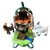 Adore 12" Goat Farm House Stuffed Animal Plush Playset view 3