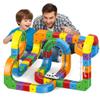 Electric Train Set Kids 123pc Flexible Track STEM Toy Ages 3-8 view 1