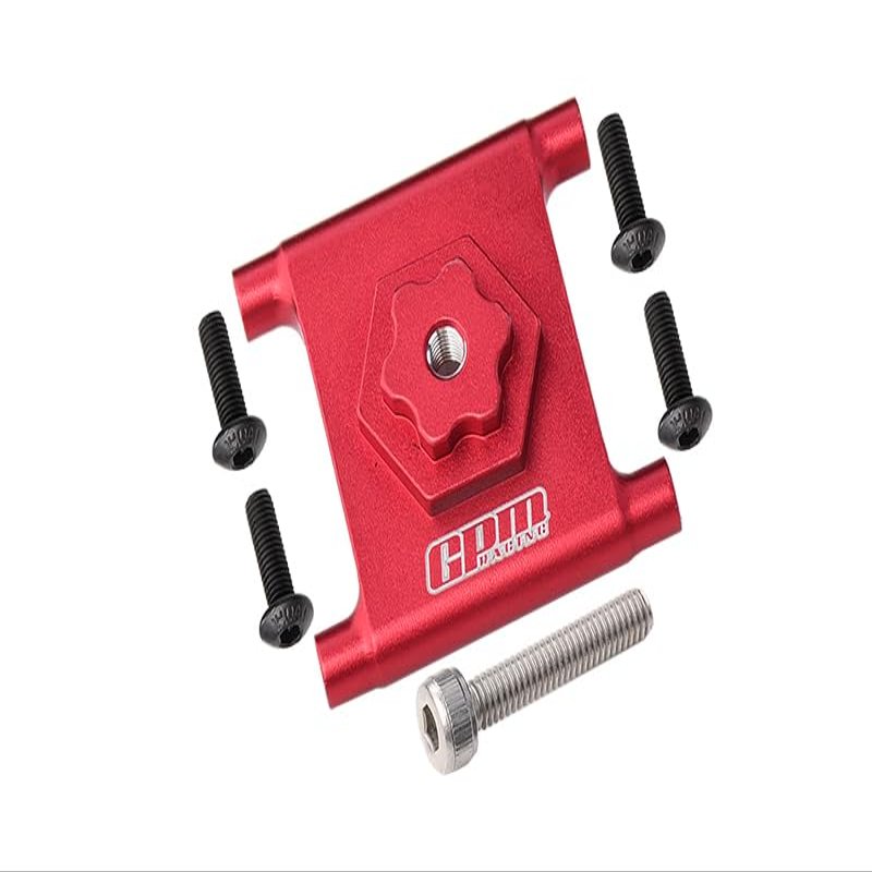 GPM For Losi 1/10 Lasernut U4 Tenacity LOS03028 Upgrade Parts Aluminum Spare Tire Mount - 6Pc Set Red