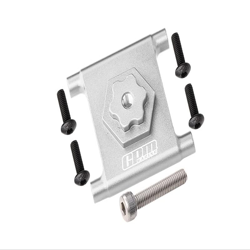 GPM For Losi 1/10 Lasernut U4 Tenacity LOS03028 Upgrade Parts Aluminum Spare Tire Mount - 6Pc Set Silver
