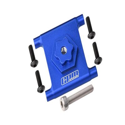 GPM For Losi 1/10 Lasernut U4 Tenacity LOS03028 Upgrade Parts Aluminum Spare Tire Mount - 6Pc Set Blue