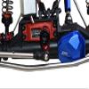 Axial 1/10 RBX10 Ryft 4WD Rock Bouncer Upgrade Parts Aluminum 7075 25T Servo Horn With Built-In Spring (2 Positioning Holes) - 3Pc Set Red view 3