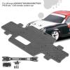 Dilwe Carbon Fiber Chassis Set, for 1/28 RC car, Like K969 / K979 / K989 / K999 / P929 / P939, incl. Switch, Screw, nut, etc., Black view 2