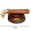 SaKeGa Handcrafted Wooden Kaleidoscope with Stand & Brass Accents - Detachable Dual Discs, Engraved Inventor Details - Antique Collectible Gift for Men, Women, Kids & Adults view 2