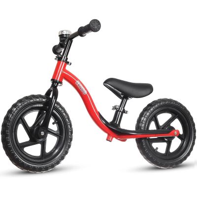 KRIDDO Toddler Balance Bike 2 Year Old, Age 24 Months to 5 Years Old, Early Learning Interactive Push Bicycle with Steady Balancing, Gift Bike for 2-5 Boys Girls, Red