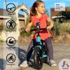 KRIDDO Toddler Balance Bike 2 Year Old, Age 24 Months to 5 Years Old, Early Learning Interactive Push Bicycle with Steady Balancing, Gift Bike for 2-5 Boys Girls, Blue view 2