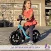 KRIDDO Toddler Balance Bike 2 Year Old, Age 24 Months to 5 Years Old, Early Learning Interactive Push Bicycle with Steady Balancing, Gift Bike for 2-5 Boys Girls, Blue view 3