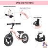 KRIDDO Toddler Balance Bike 2 Year Old, Age 24 Months to 5 Years Old, Early Learning Interactive Push Bicycle with Steady Balancing, Gift Bike for 2-5 Boys Girls, Pink view 4