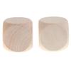Tachiuwa 10-Pack Blank Unfinished Wooden 6 Sided 40 Crafting view 3