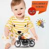 CYYSFIVQZ Die Cast Toy Motorcycle,Pull Back Motorcycle with Sounds and Lights 1:14 Friction Powered Kids Toy Cars,Motorcycle Toys Gift for Children Over 3 Years Old Birthday Christmas (Orange) view 4