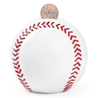 Baseball Coin Piggy Bank Money Saving Box