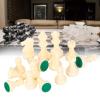 Black and White Chessmen, Edges Chess Game Eco-Friendly Plastic Portable Fine Workmanship for Outdoors for Indoors(Medium King Height 64 mm) view 2