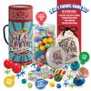HAPPY JACK & MERRY Metal Jacks Game with Ball Classic and Marbles, Metal Jax and 2 Bouncy Red Ball with Bag for Family Games Night view 2