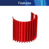 Aluminum Electric Engine Motor Heatsink Fins Cooling Blue for RC380 390 Size Brushed Brushless RC Car Accessories,Aicosineg view 3